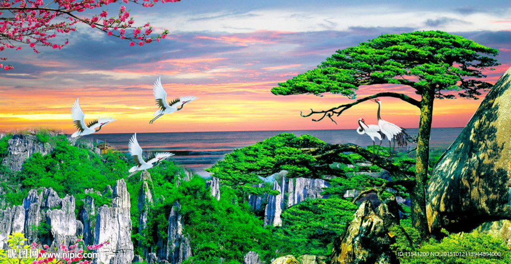 山水画 山水风景
