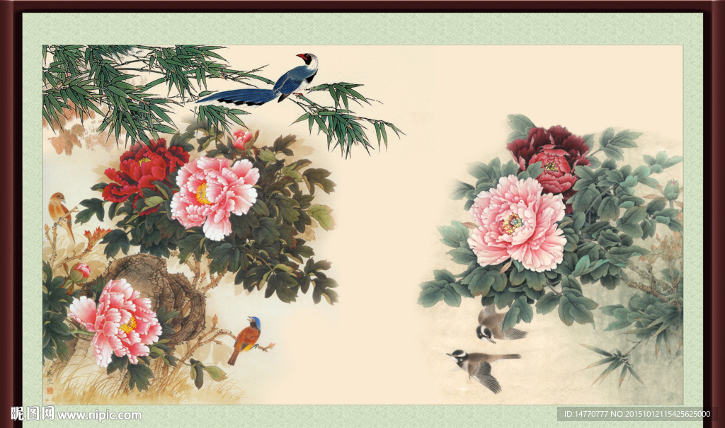 富贵牡丹装饰画
