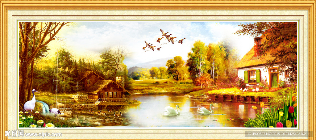 乡村油画