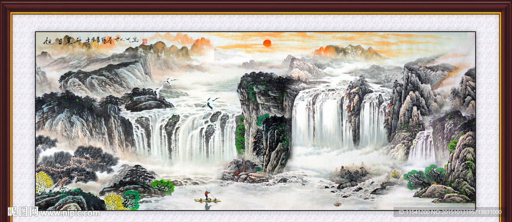 山水画 山水风景