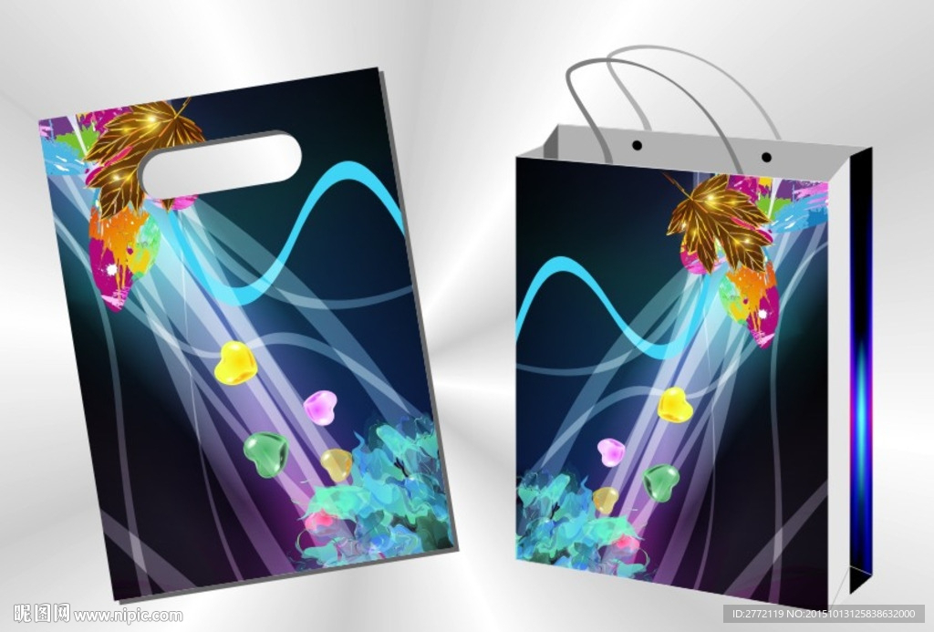 变幻蓝带 礼品袋