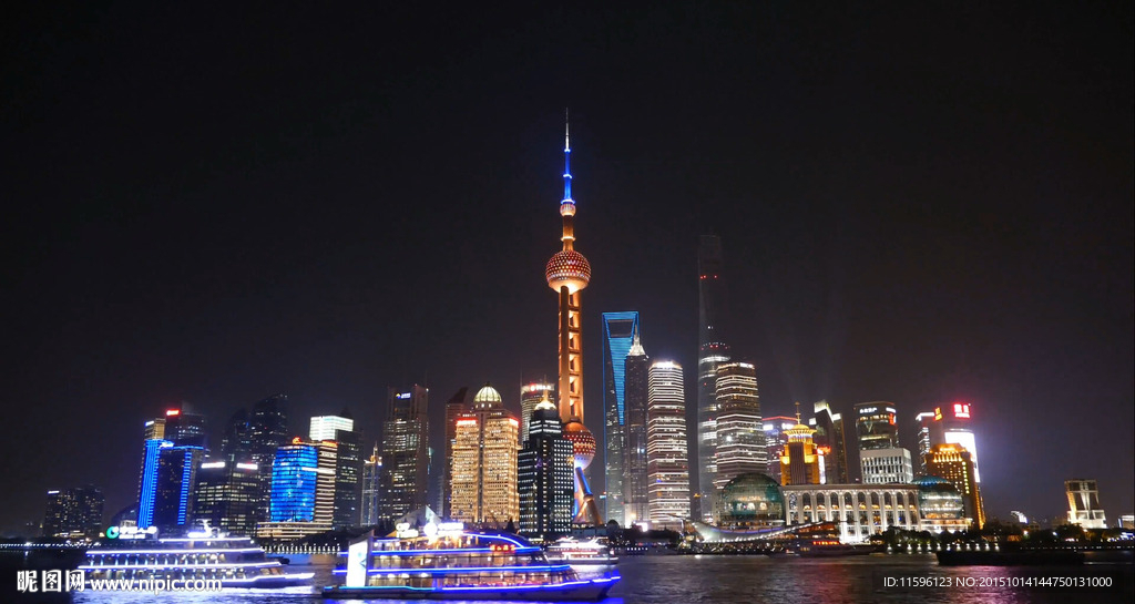 上海外滩夜景4K延时摄影