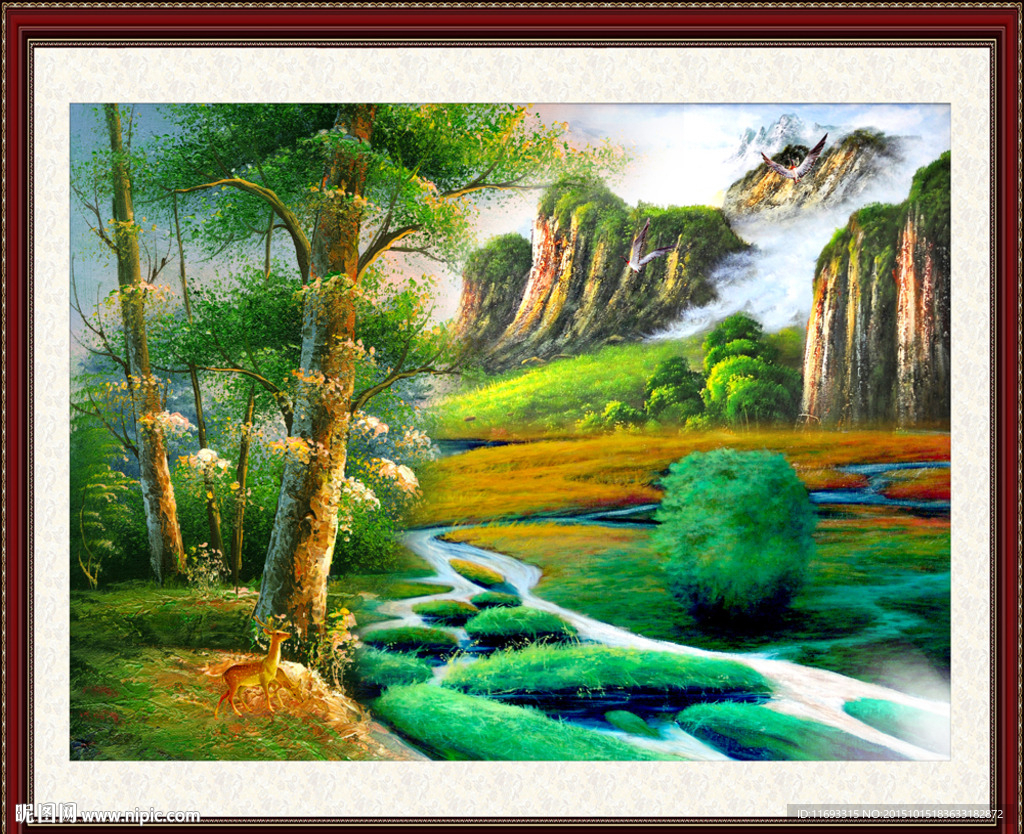 山水画 山水风景