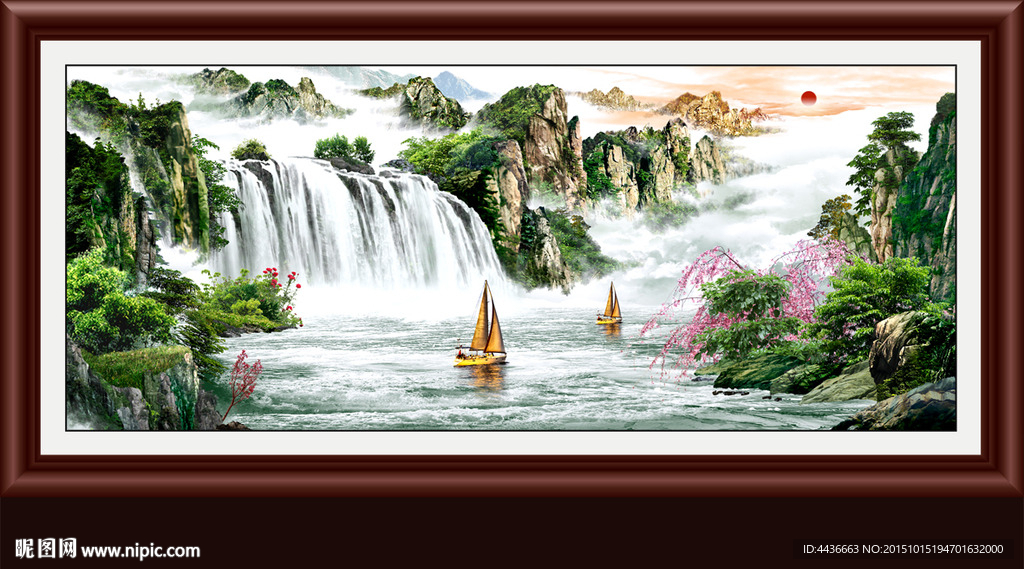 山水画 山水风景