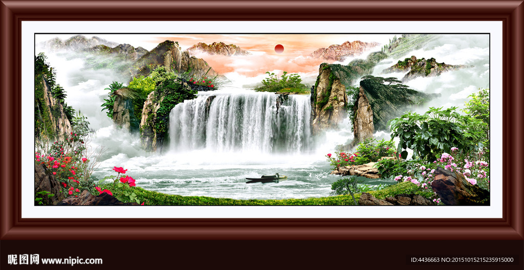 山水画 山水风景
