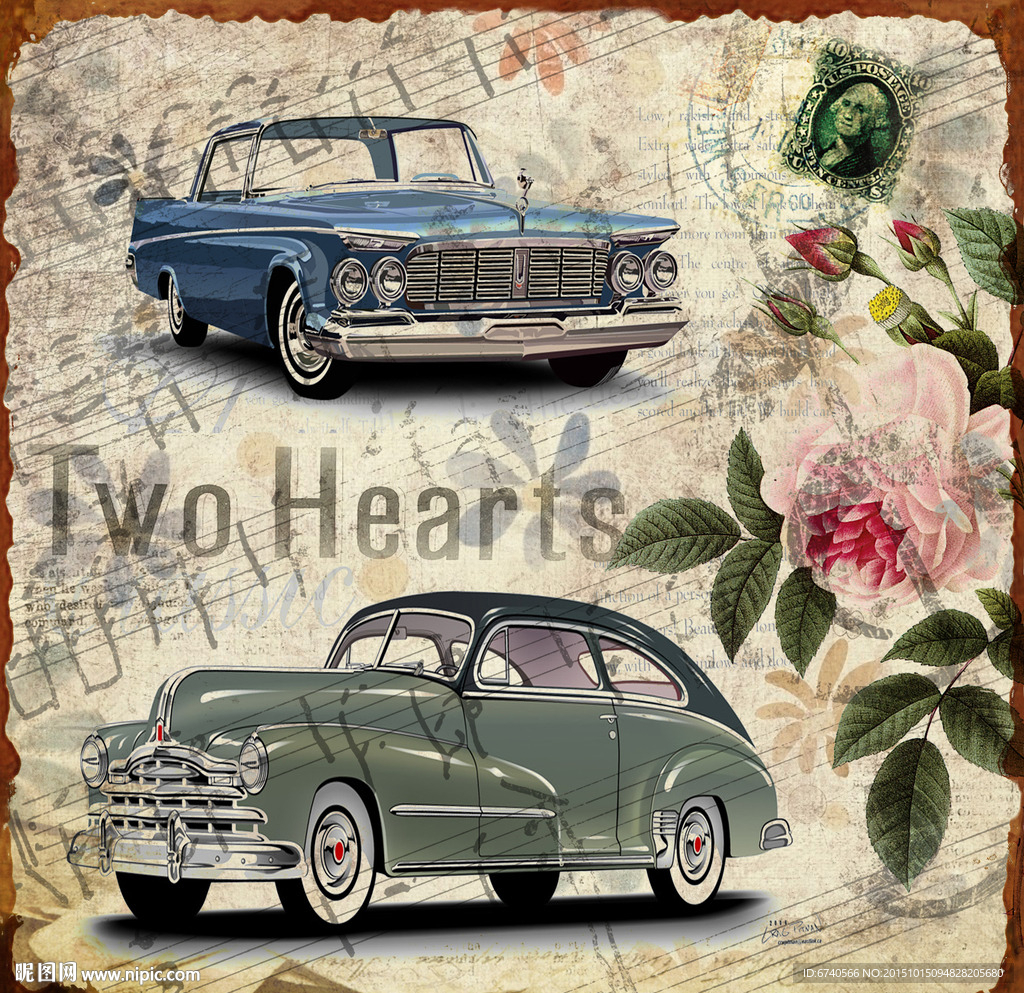 无框画 欧美风格 工艺品贴纸