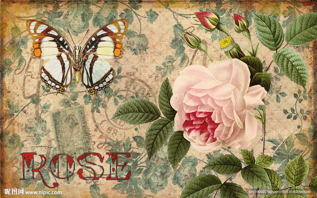 无框画 欧美风格 工艺品贴纸