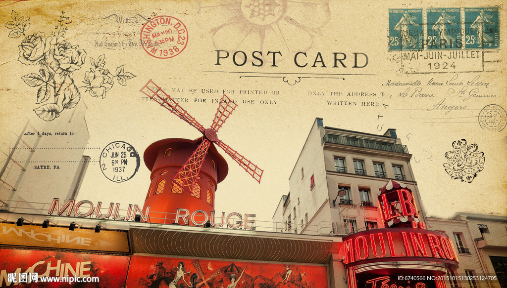 无框画 欧美风格 工艺品贴纸