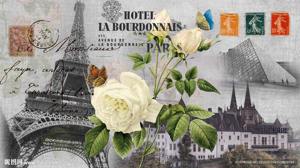 无框画 欧美风格 工艺品贴纸