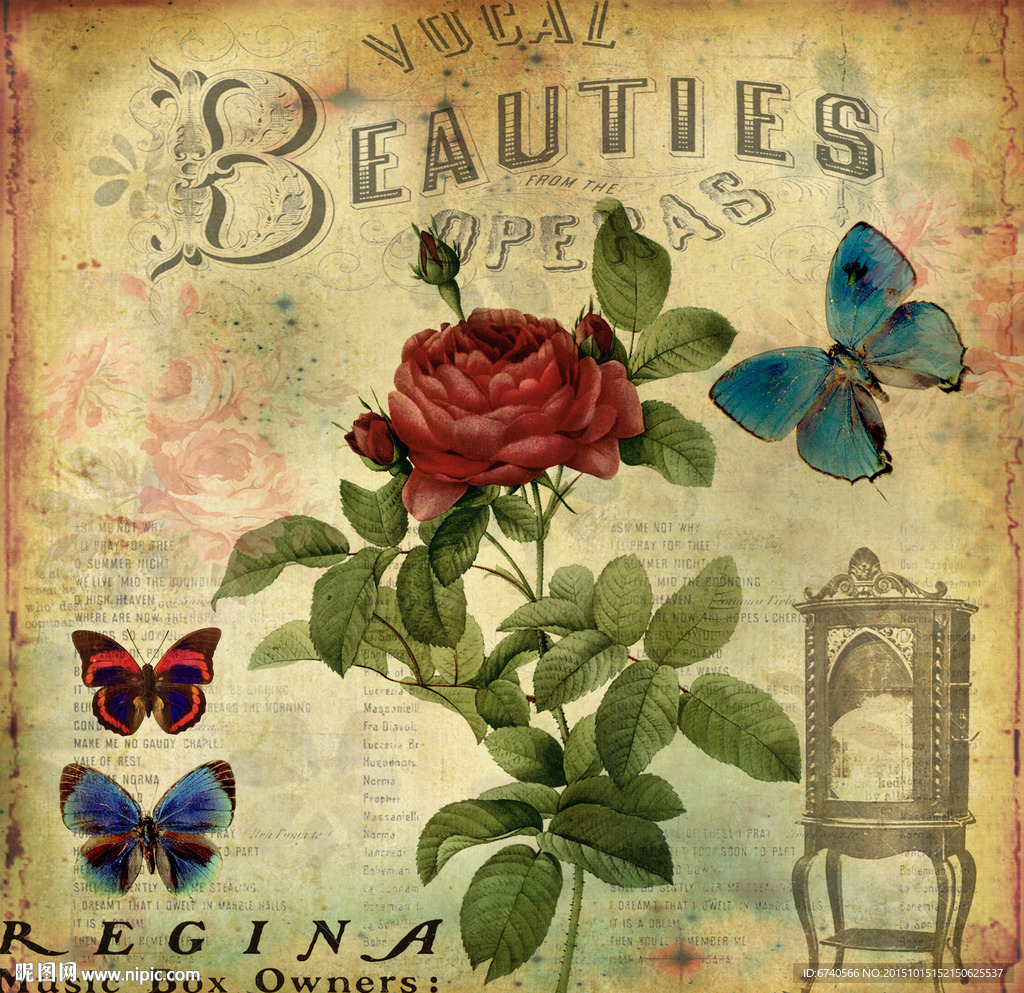 无框画 欧美风格 工艺品贴纸