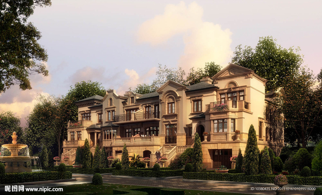 欧式别墅 效果图