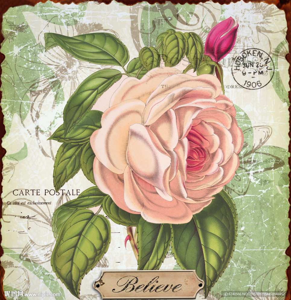 无框画 欧美风格 工艺品贴纸