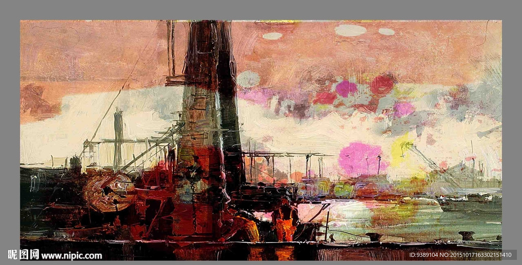 抽象油画