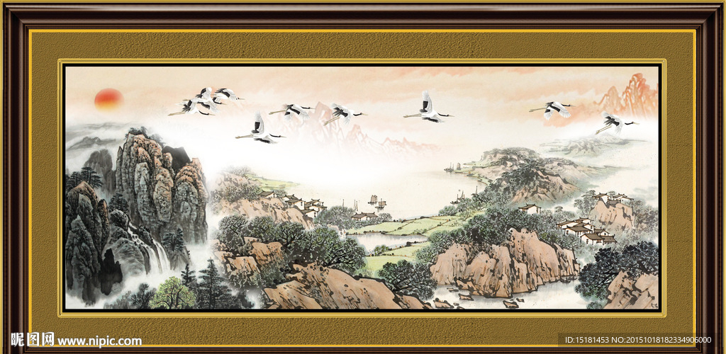 国画山水画