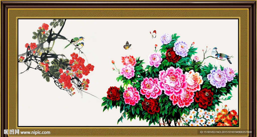 牡丹国画