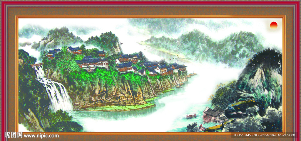 巨幅山水画