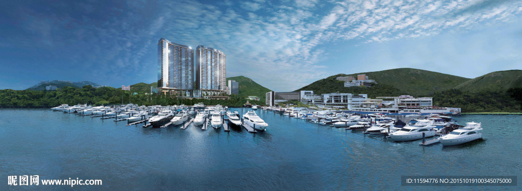 建筑景观海景高楼大厦