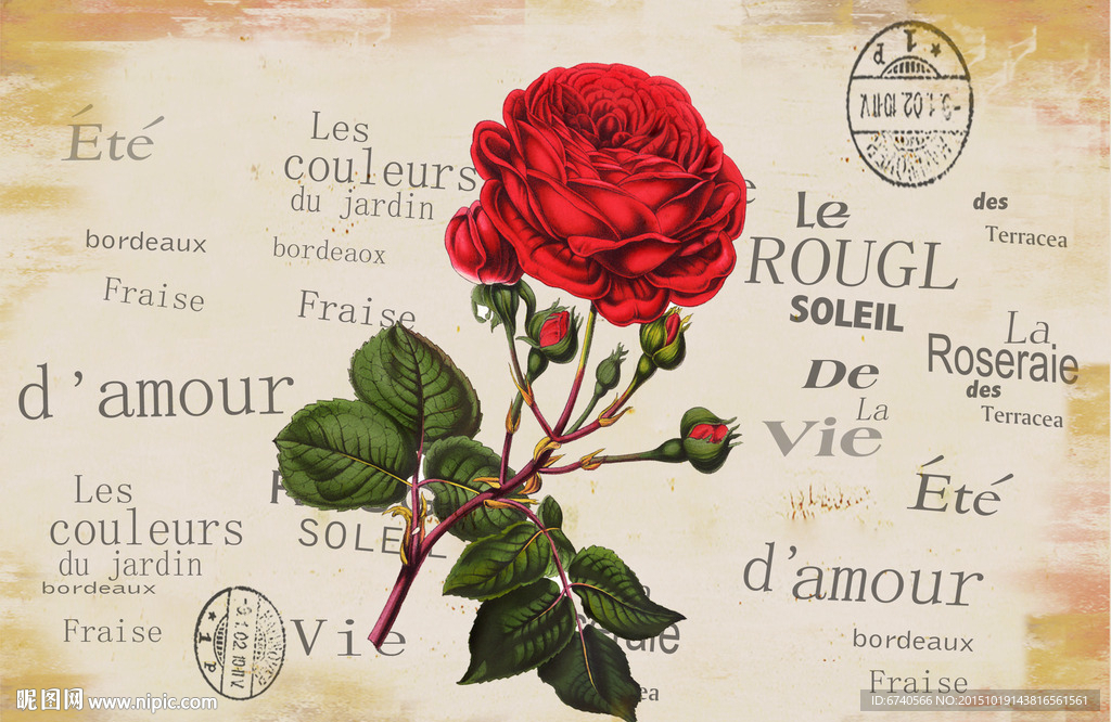 无框画 欧美风格 工艺品贴纸