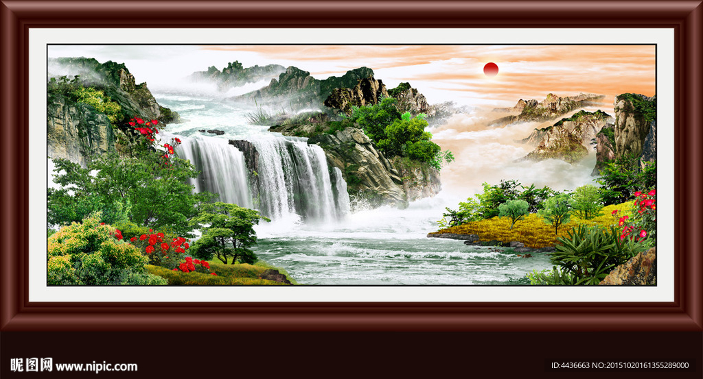 山水画 山水风景