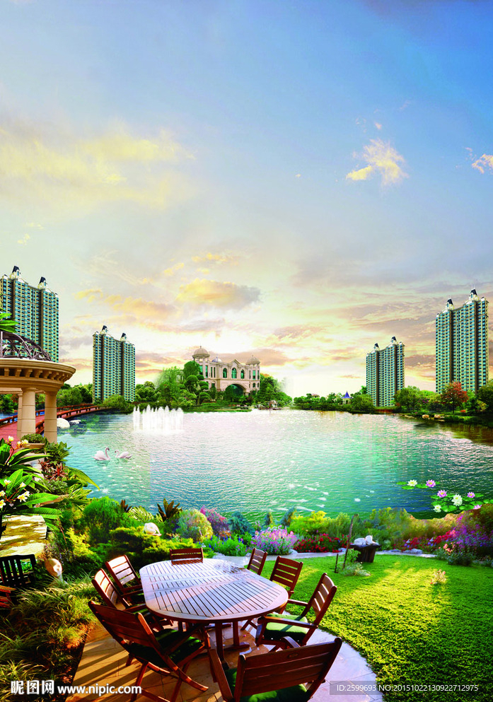 湖景图