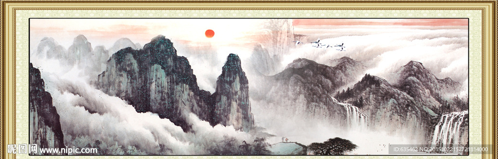 巨幅山水画