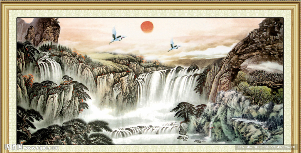 山水画 山水风景