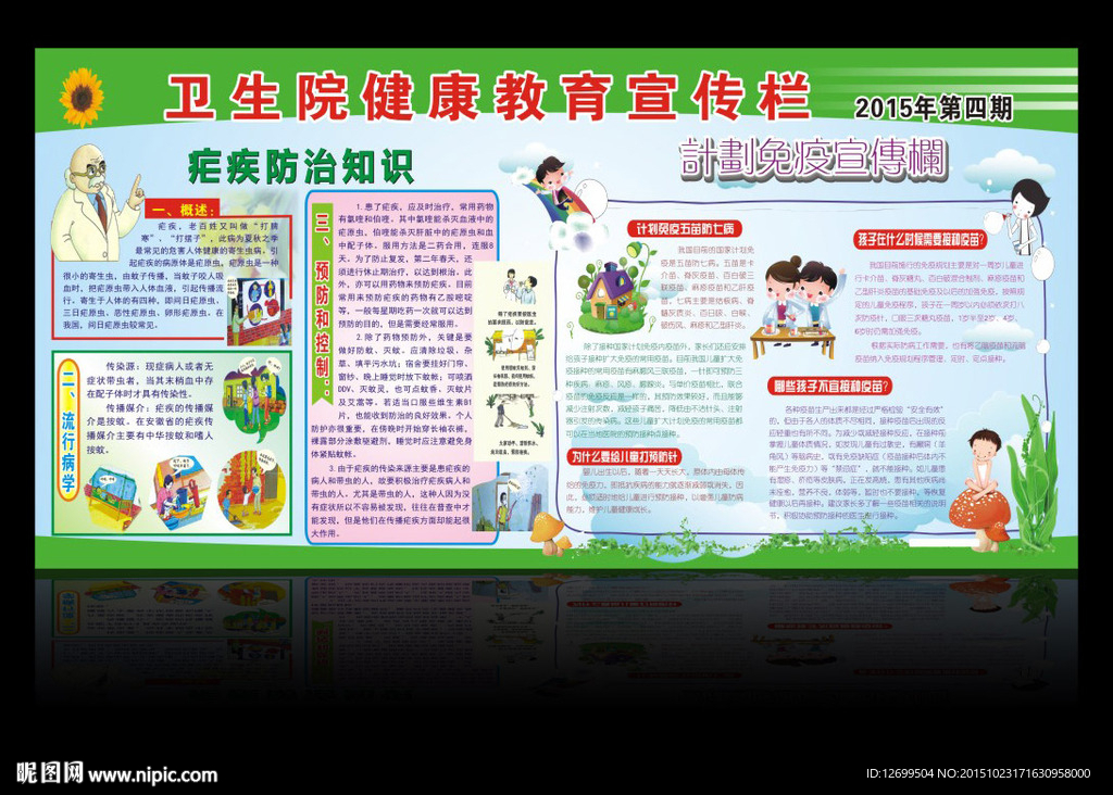健康教育宣传栏展板