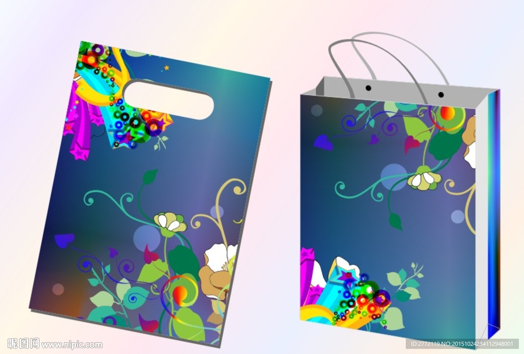 冰心紫罗兰 环保袋