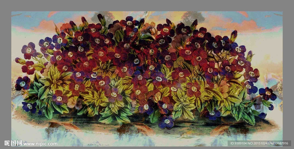 花卉油画