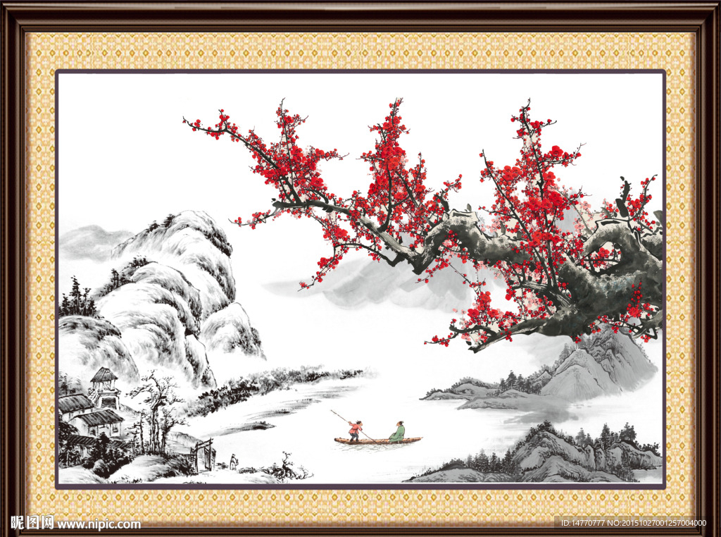 国画梅花