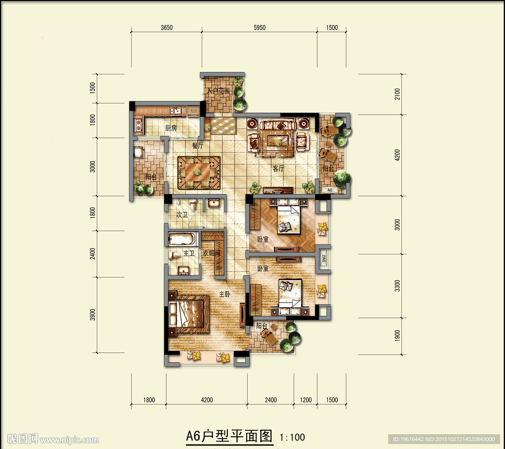 豪华户型psd分层素材