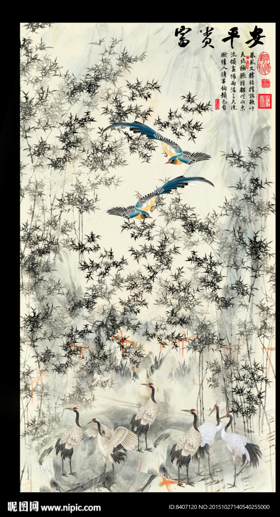中国画竹子