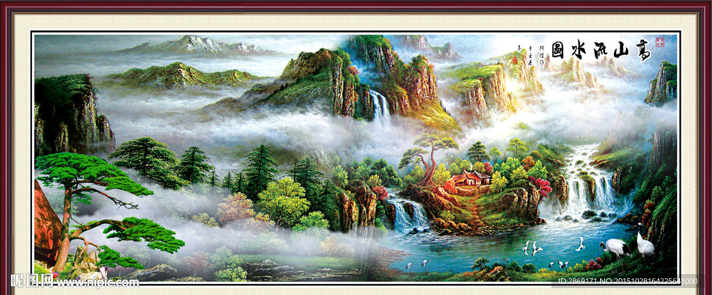 油画山水画