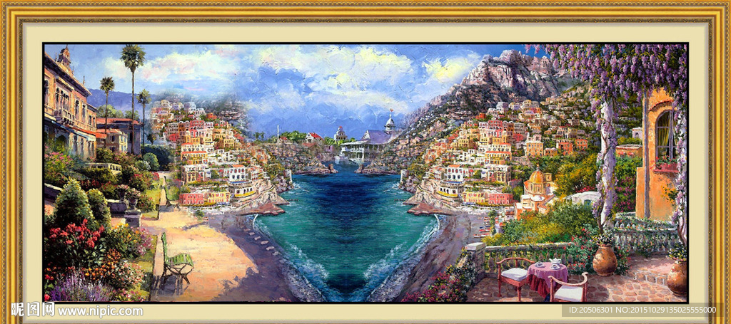 地中海油画