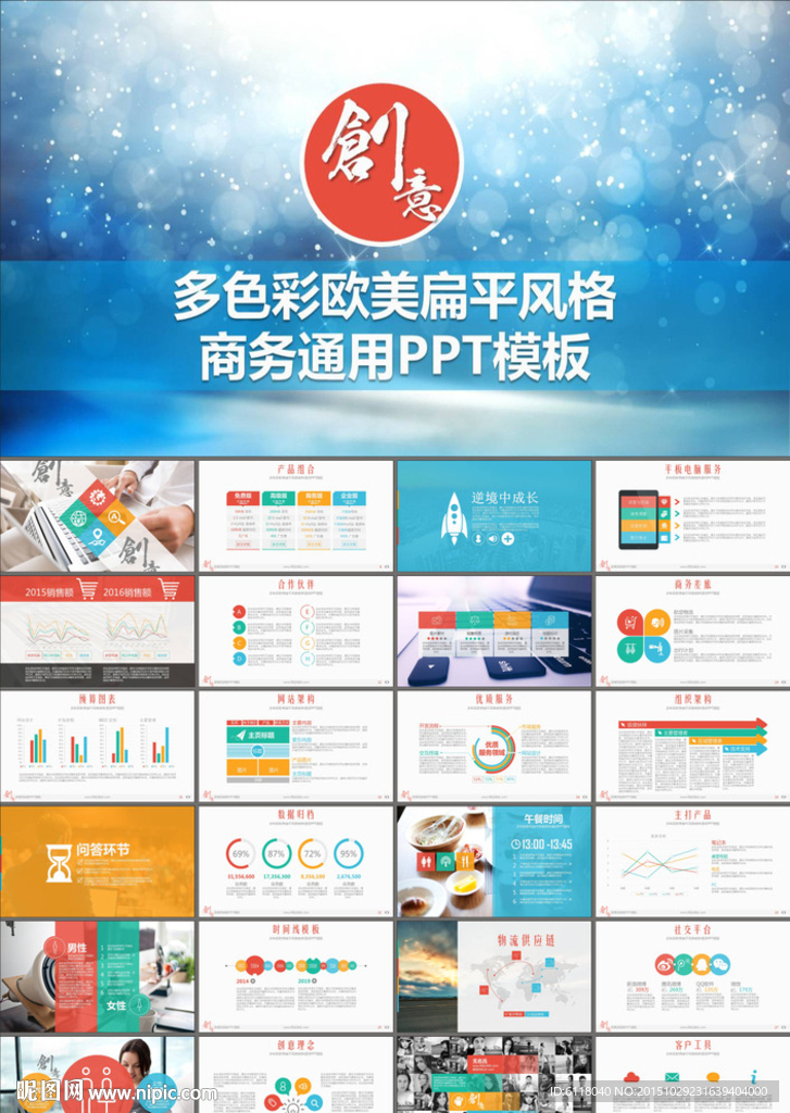 商业策划书商业融资PPT模板