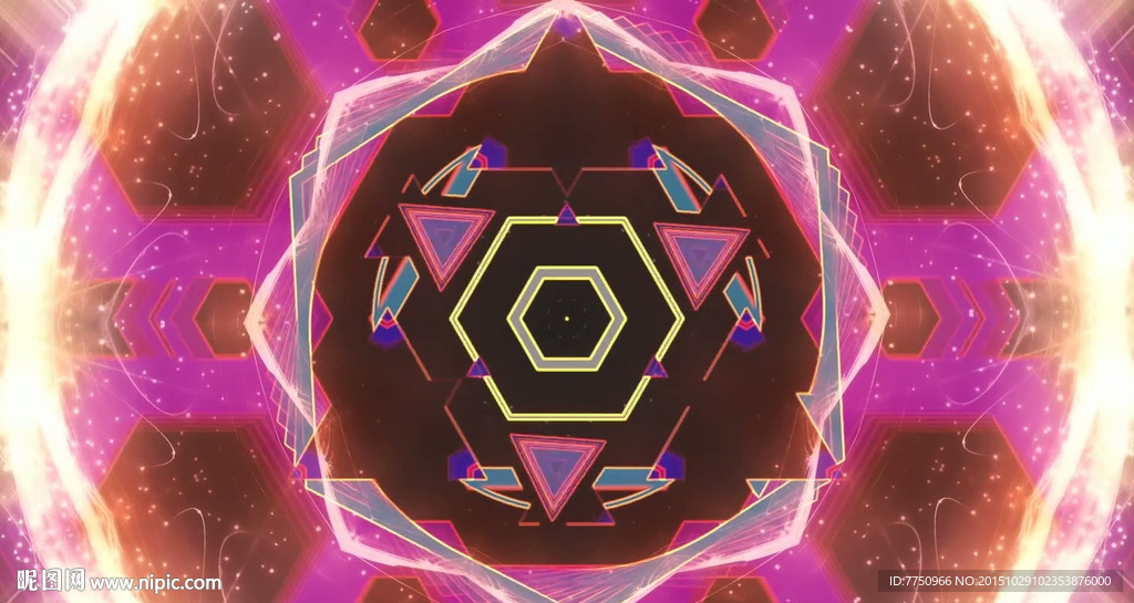 超赞花纹变化光线放大动感led