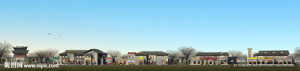 古城中心效果图-精细