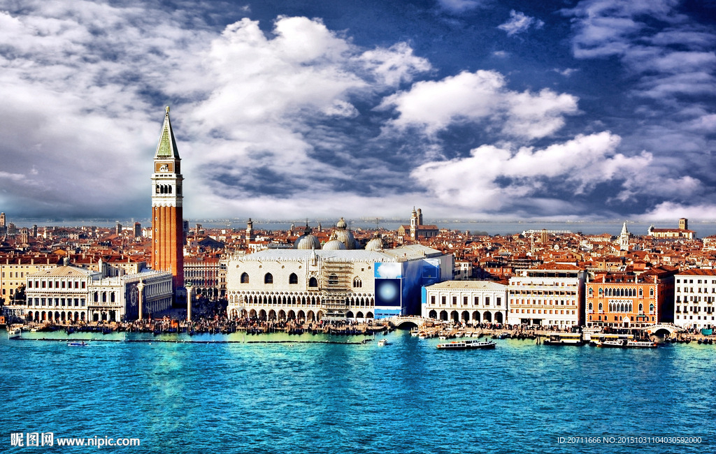 欧洲水城摄影图片