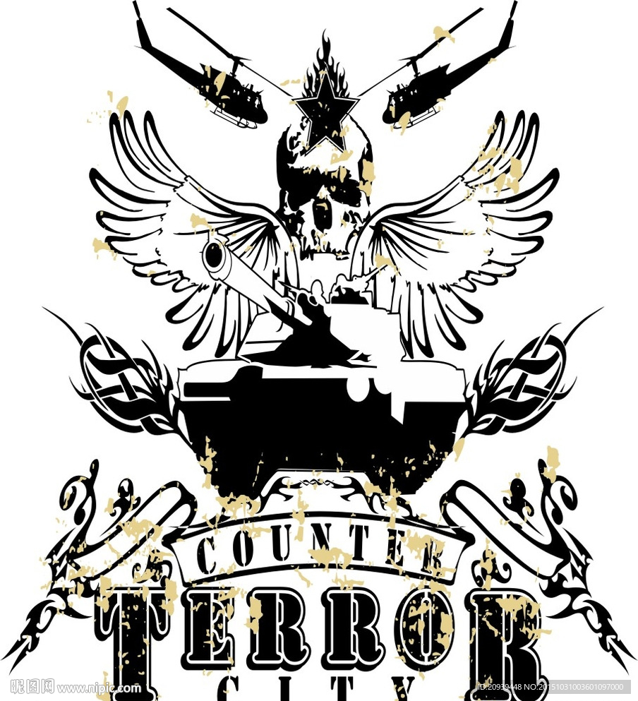 带翅膀的骷髅头