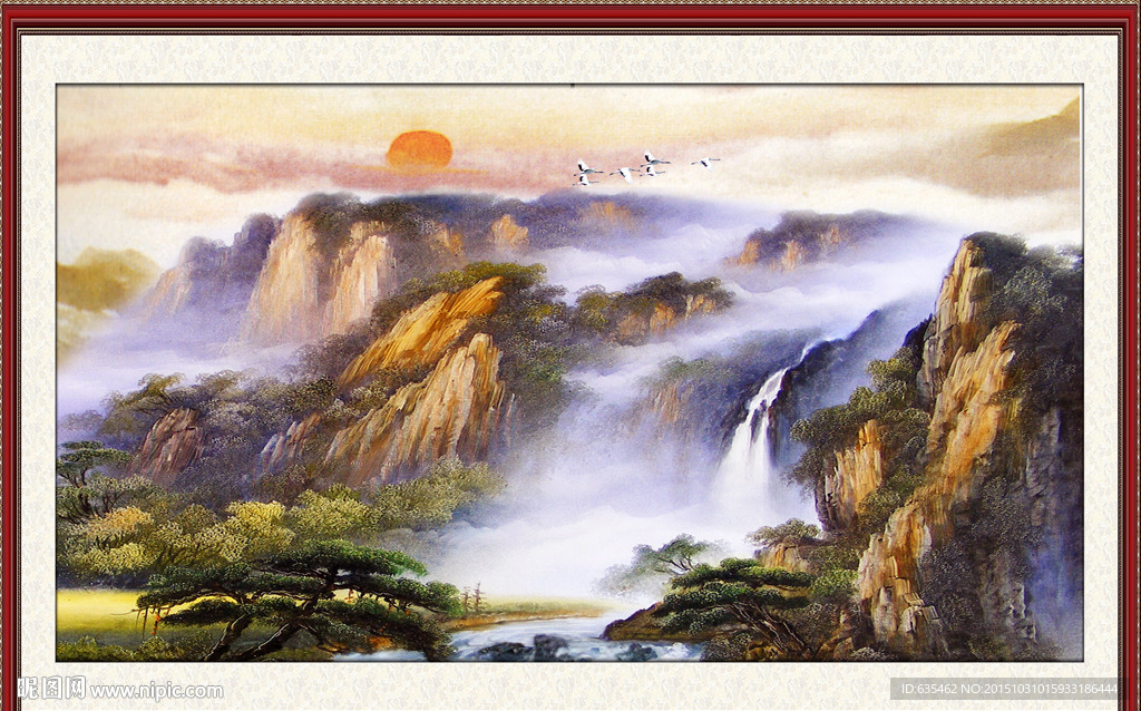 山水画 山水风景