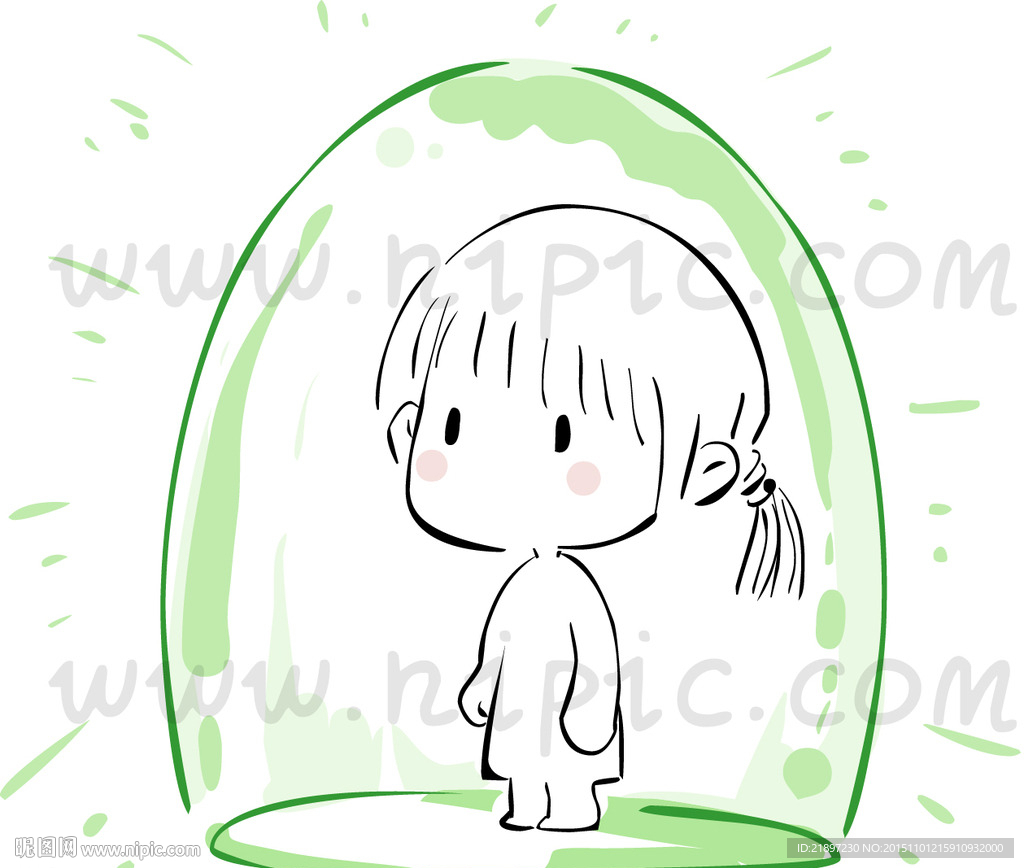 玻璃罩小人儿