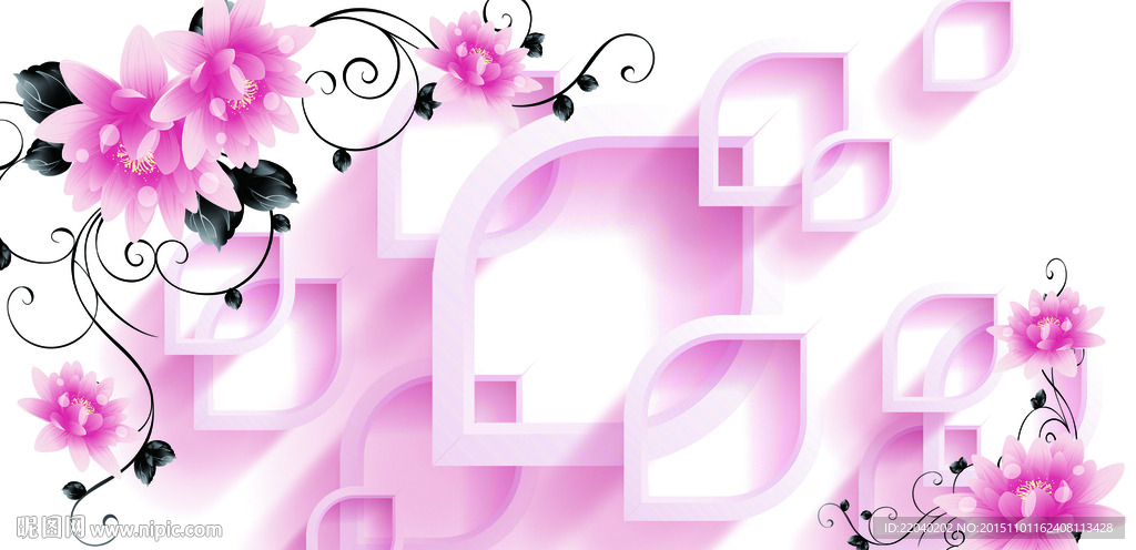 浪漫玫瑰花 梦幻粉