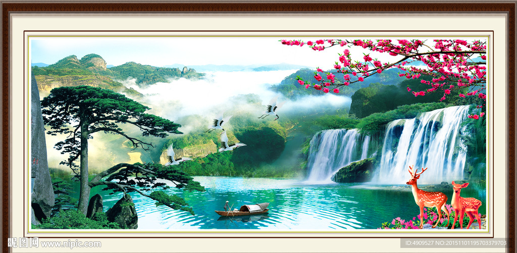 山水画 山水风景