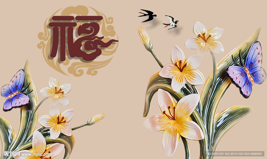 大型浮雕背景墙