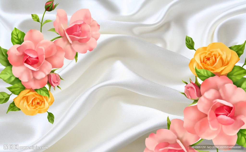 3d软包花朵背景墙