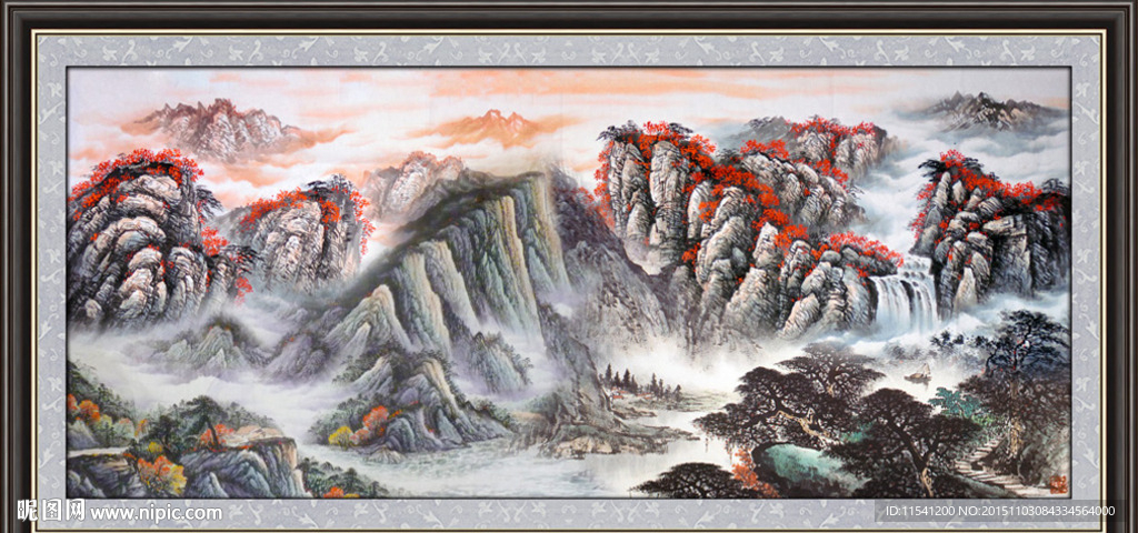 山水画 山水风景