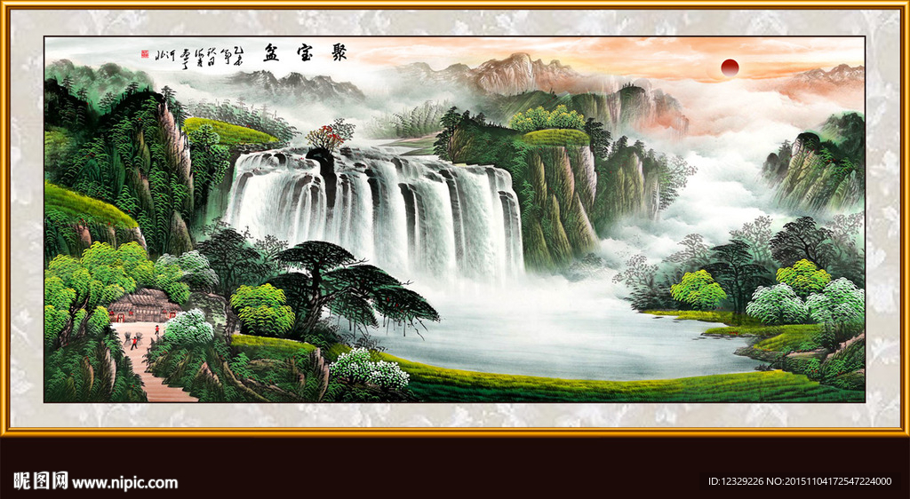 山水画 山水风景