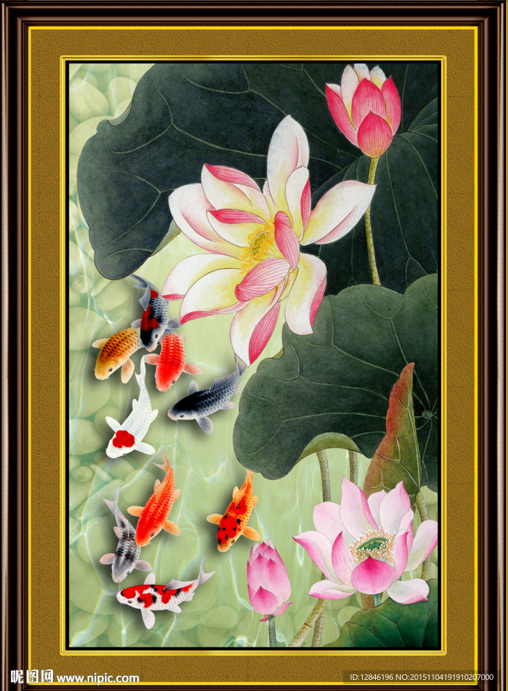 国画荷花