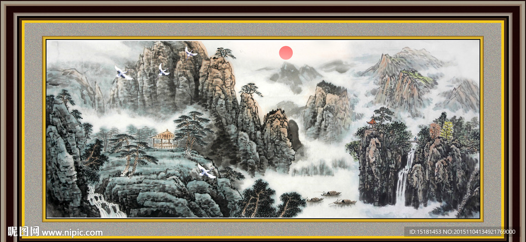 巨幅山水画