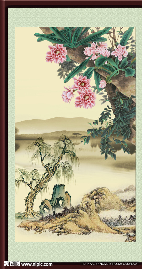 工笔画 国画风景